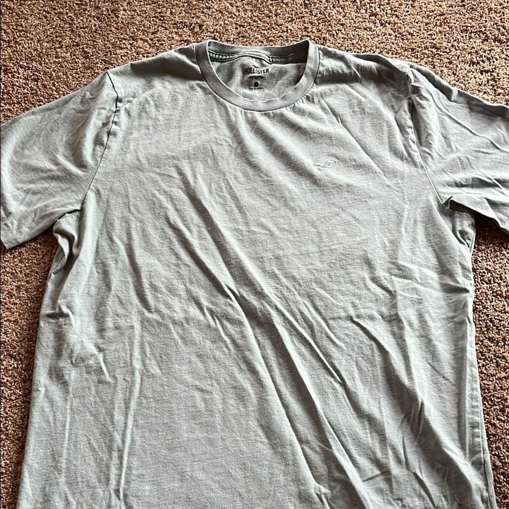 Hollister Gray Short Sleeve Tee Classic Crew Neck